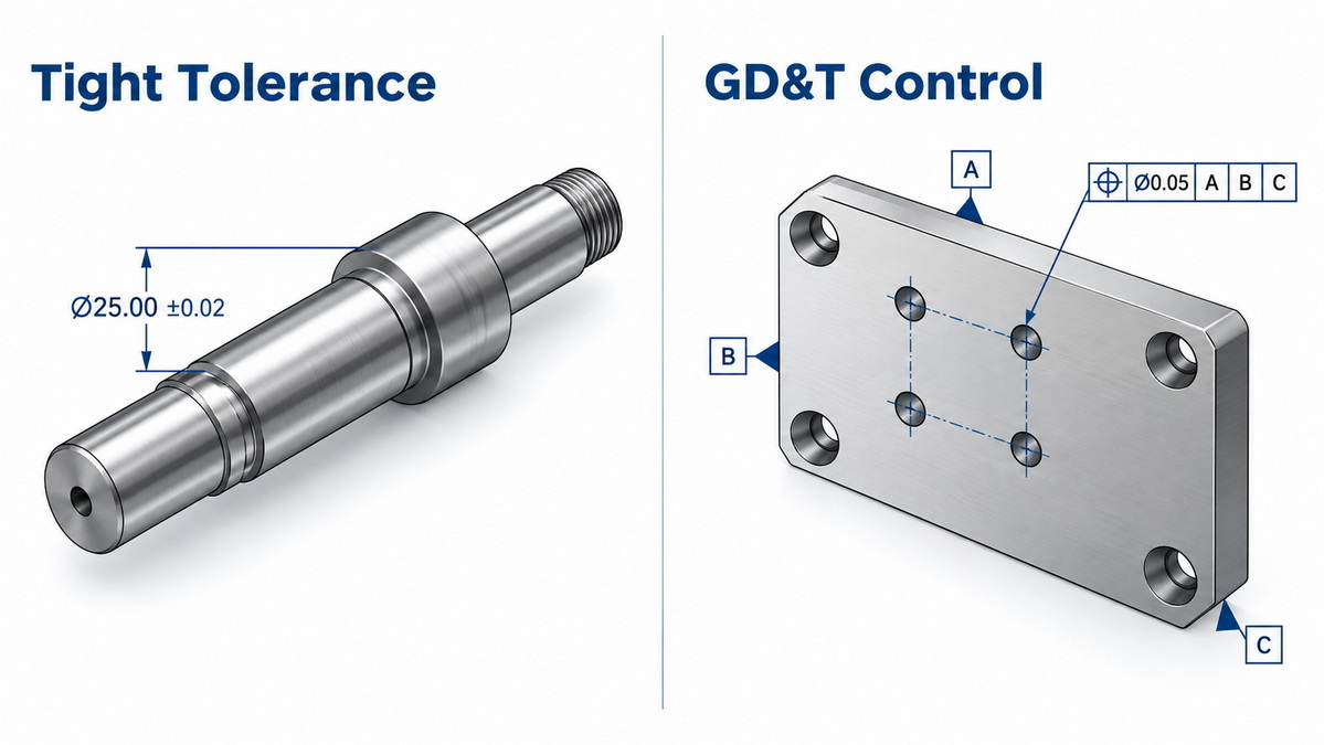 Tight Tolerance And GD&T Control Comparison