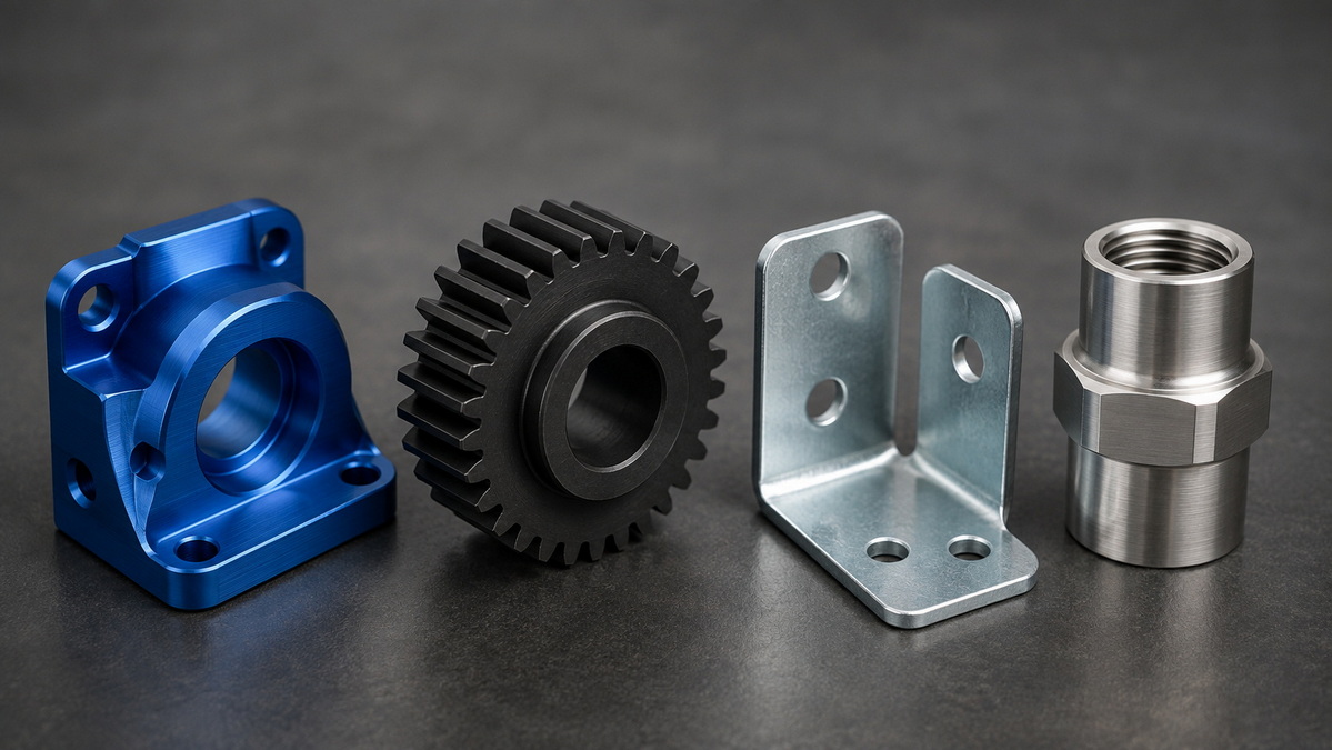 Anodized Aluminum And Finished Steel Parts