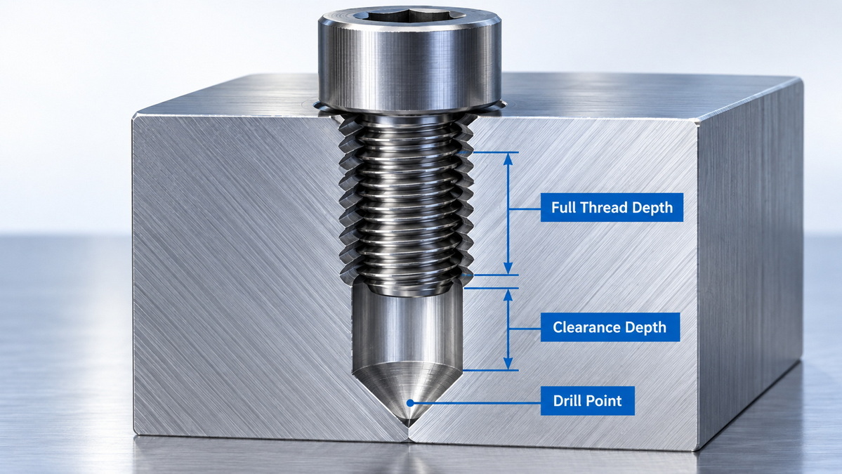 Blind Tapped Hole Depth Design
