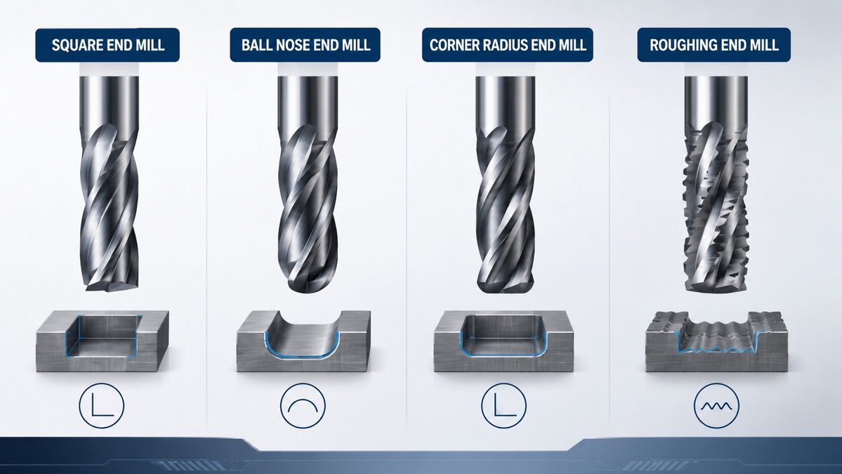 End Mill Types Comparison
