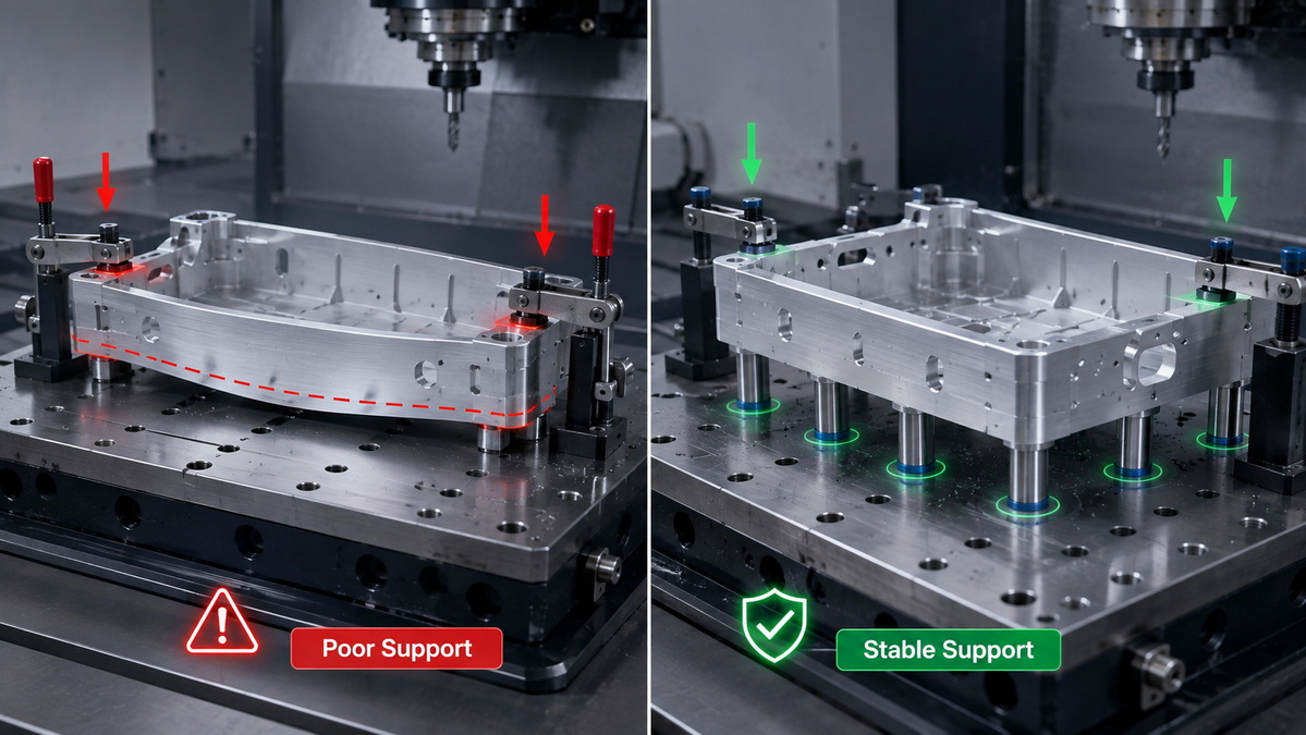 Stable CNC Fixture Design