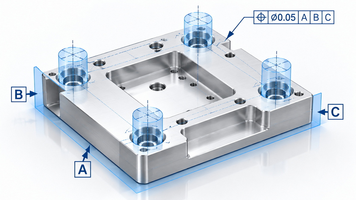 CNC Hole Position Tolerance Diagram