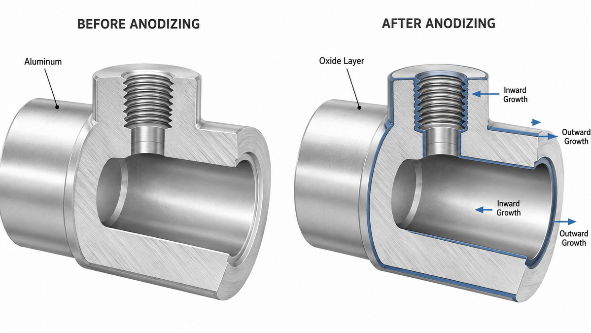 Anodized Coating Growth Diagram