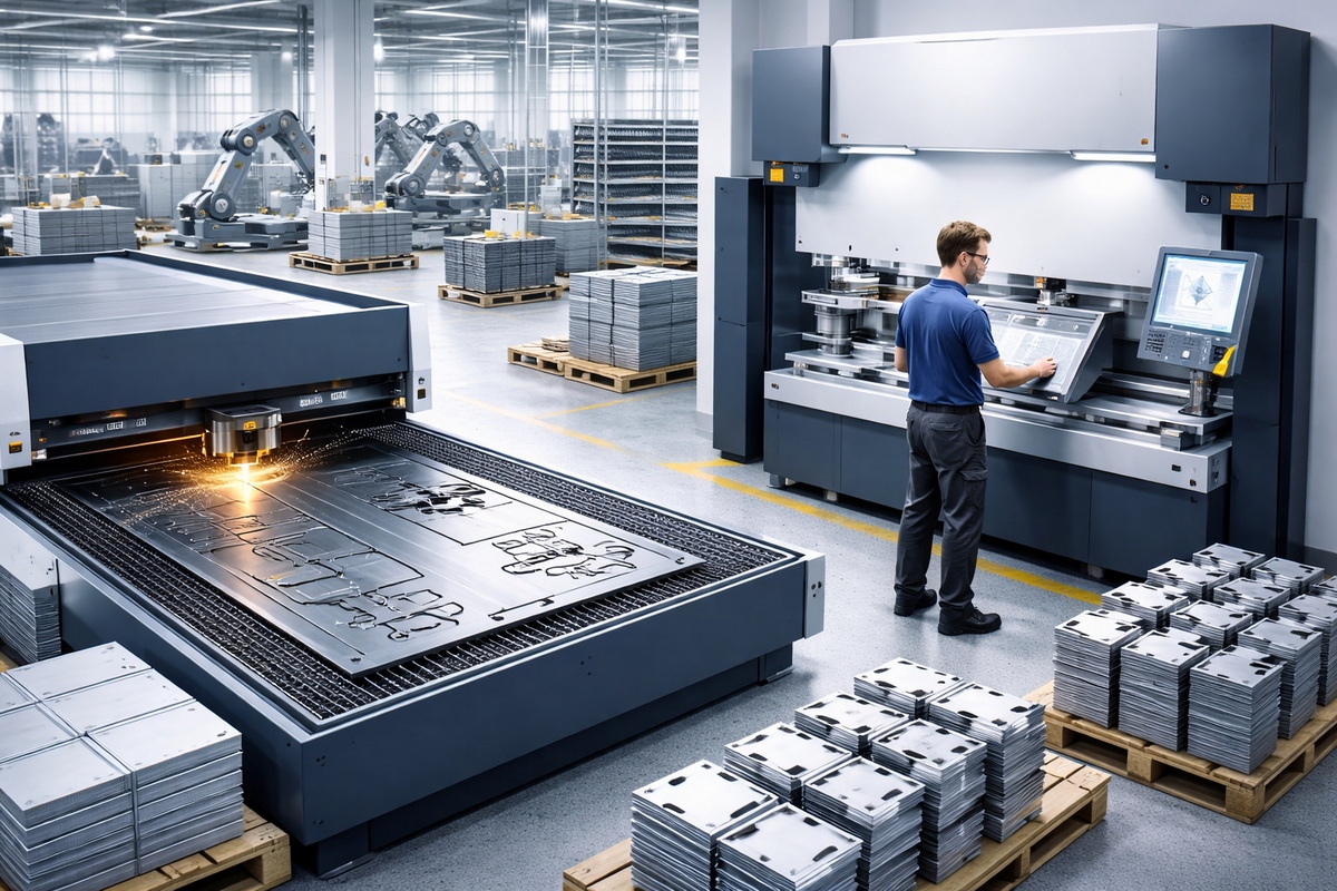 Modern Sheet Metal Fabrication Line Modern Sheet Metal Fabrication Line