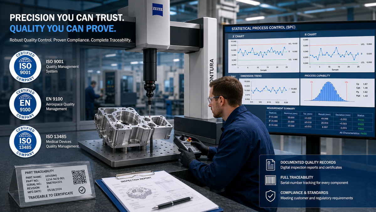 CNC Milling Quality Control And Certifications CNC Milling Quality Control And Certifications
