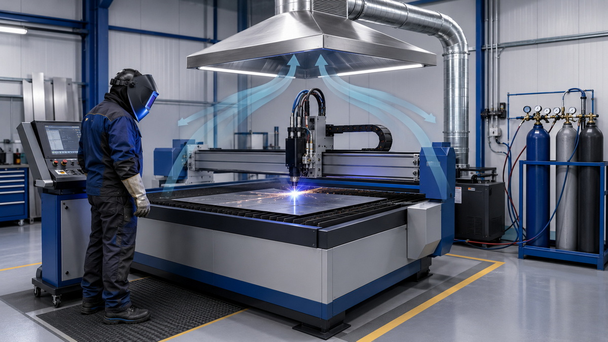 Aluminum Plasma Cutting Safety Setup