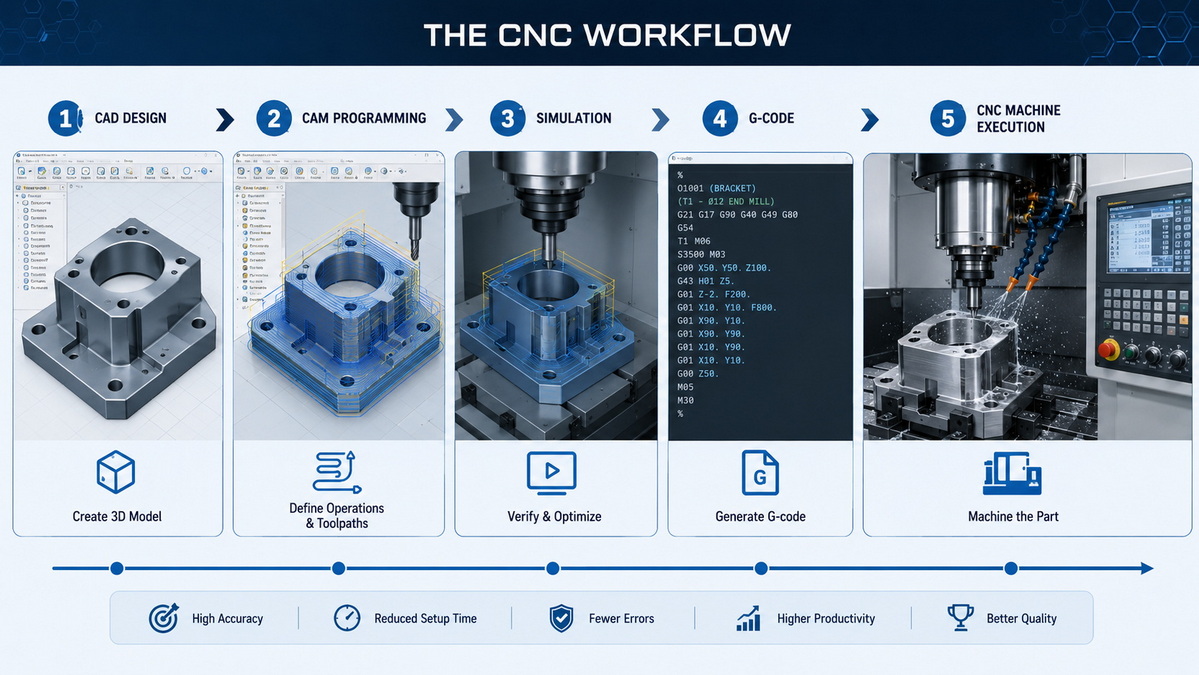 CNC Software Workflow Overview