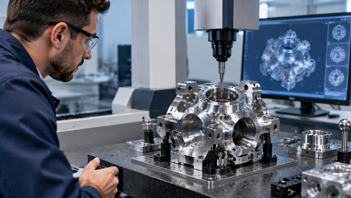CMM Inspection Of Precision Machined Part
