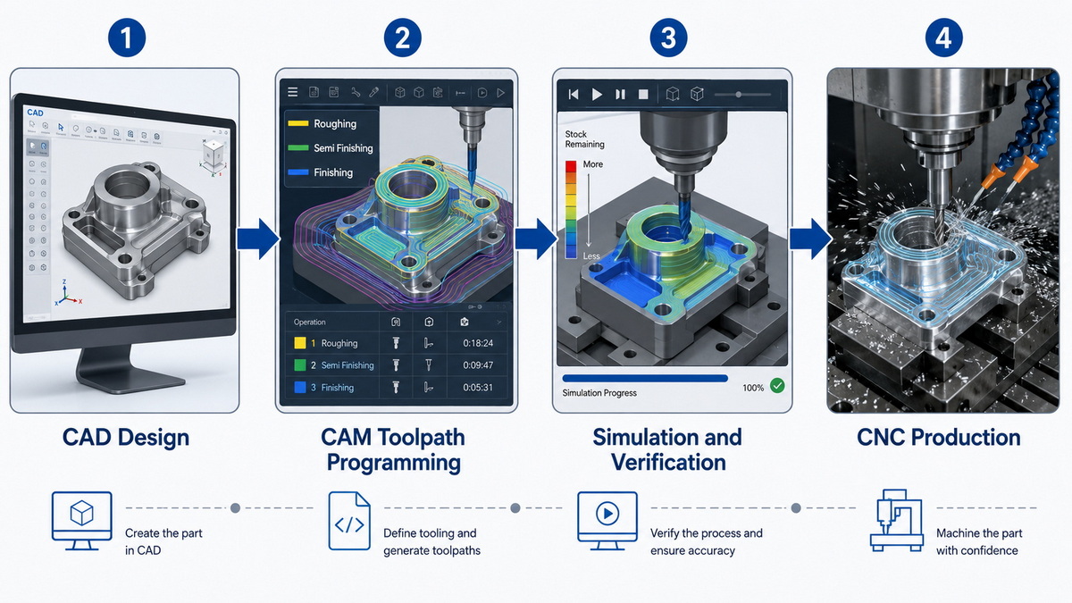 From CAD Model To CNC Toolpath From CAD Model To CNC Toolpath