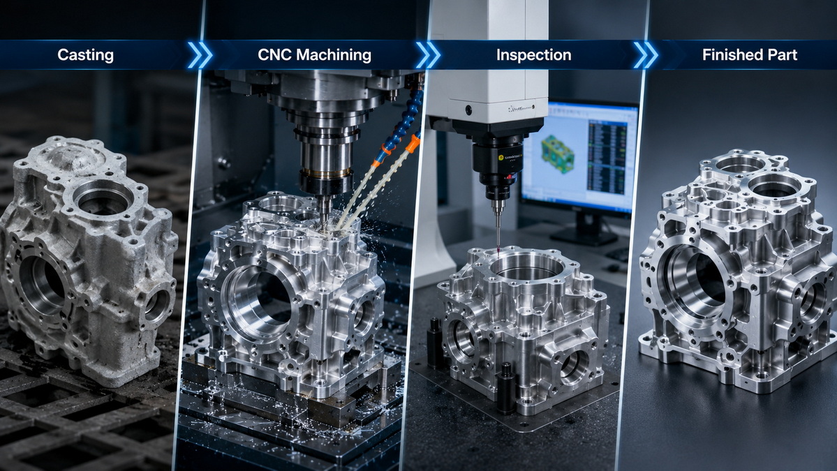 Cast And Machine Hybrid Production