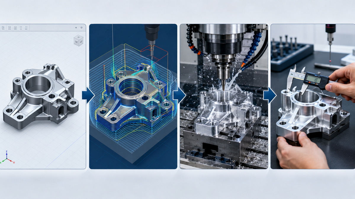 CNC Machining Process From CAD To Finished Part