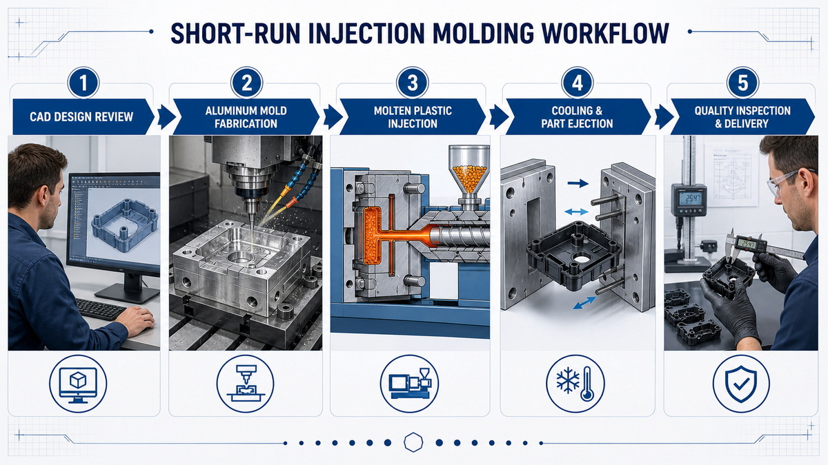 Short Run Injection Molding Process Workflow Short Run Injection Molding Process Workflow