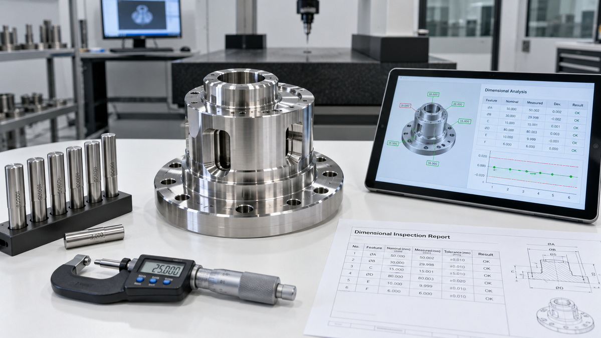 CNC Part Measurement And Quality Report