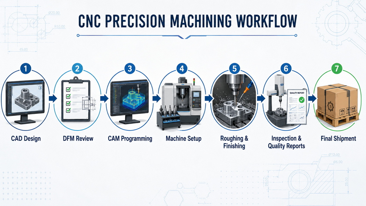 CNC Machining Process Flow