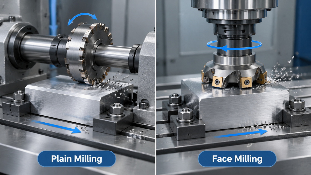 Plain Milling And Face Milling Comparison