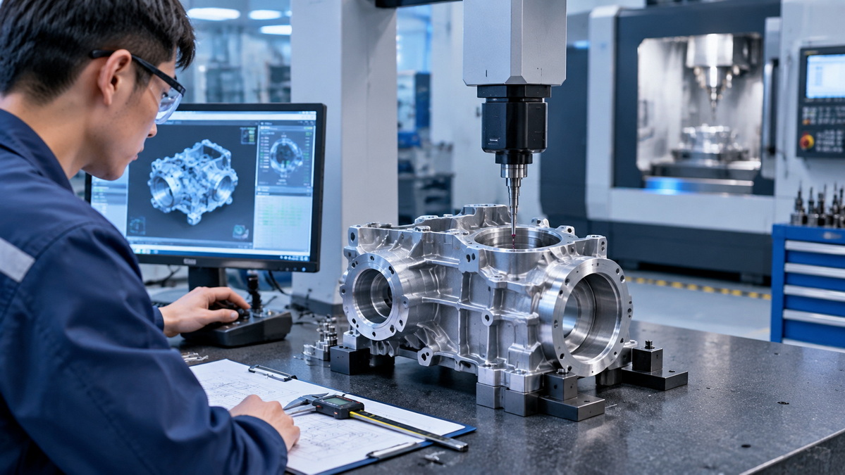 Precision CMM Inspection Of Machined Part Precision CMM Inspection Of Machined Part