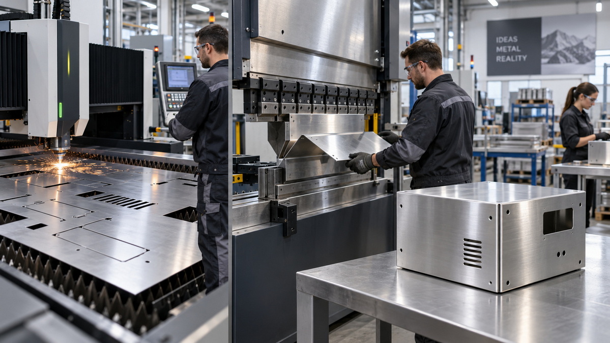 Stainless Steel Sheet Metal Fabrication Workflow
