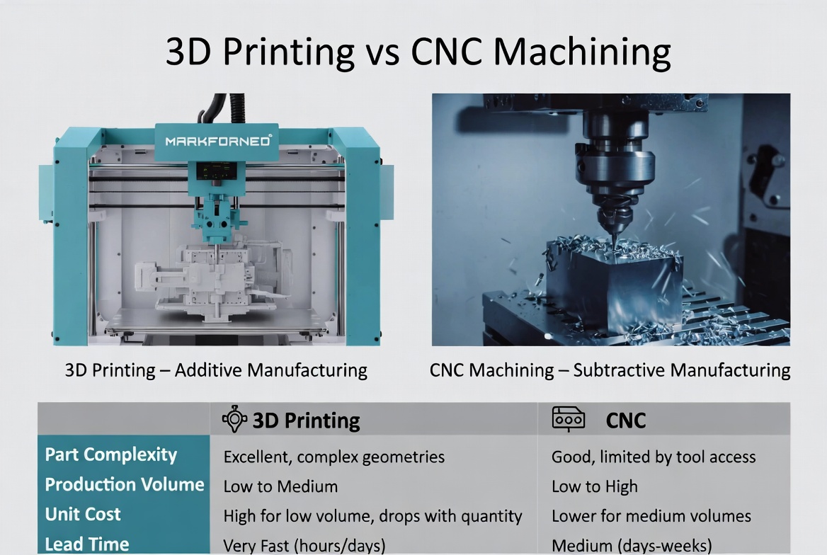 3D Printing And CNC Comparison 3D Printing And CNC Comparison