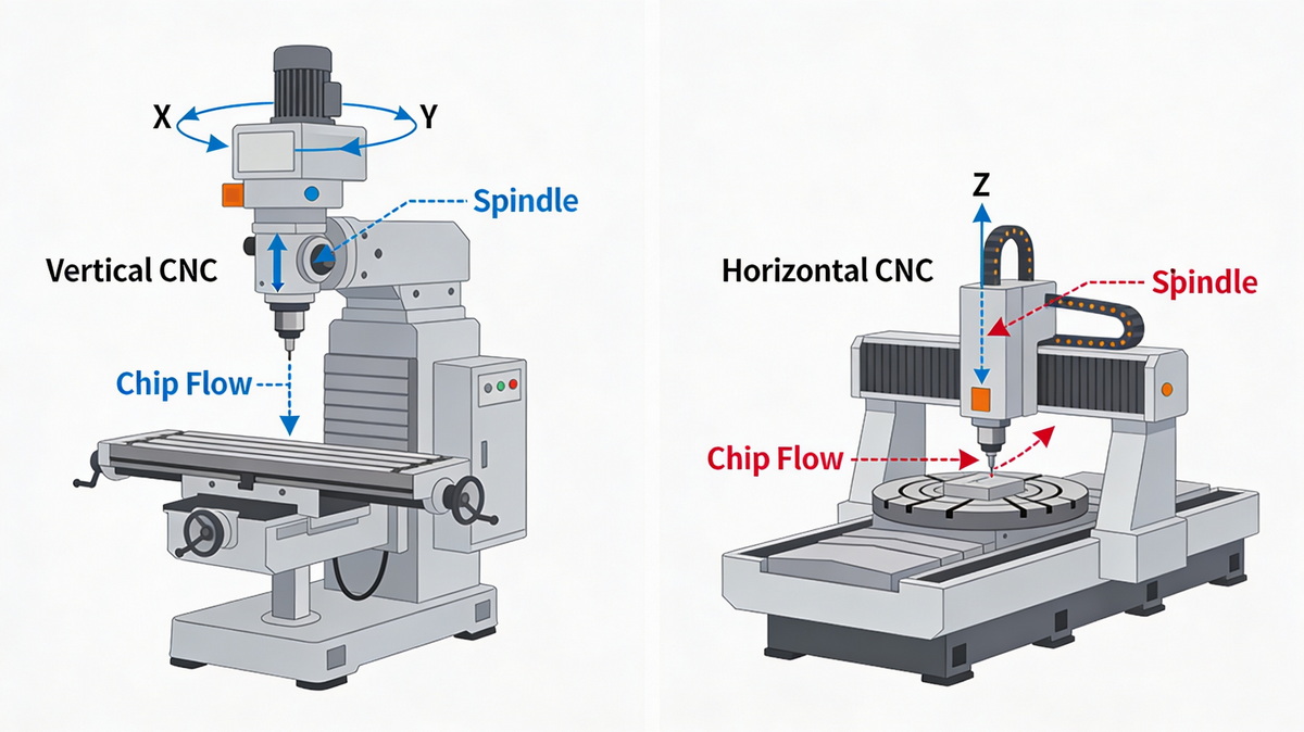 Vertical Vs. Horizontal CNC Milling Machines: How A Precision Manufacturer Really Chooses?