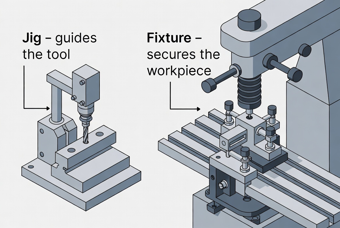 Expert Guide To The Difference Between Jigs And Fixtures in Modern Precision Manufacturing