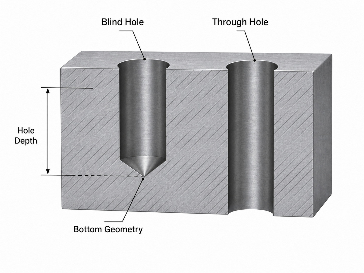 Blind Hole Machining Explained: Expert Design Rules CNC Techniques And Tapping Best Practices
