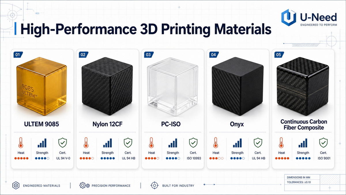 3D Printing Material Comparison Chart Engineering Thermoplastics