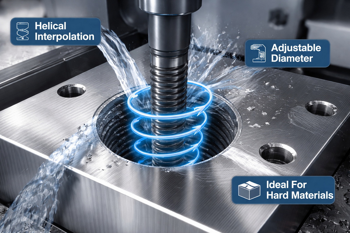 CNC Thread Milling Helical Path