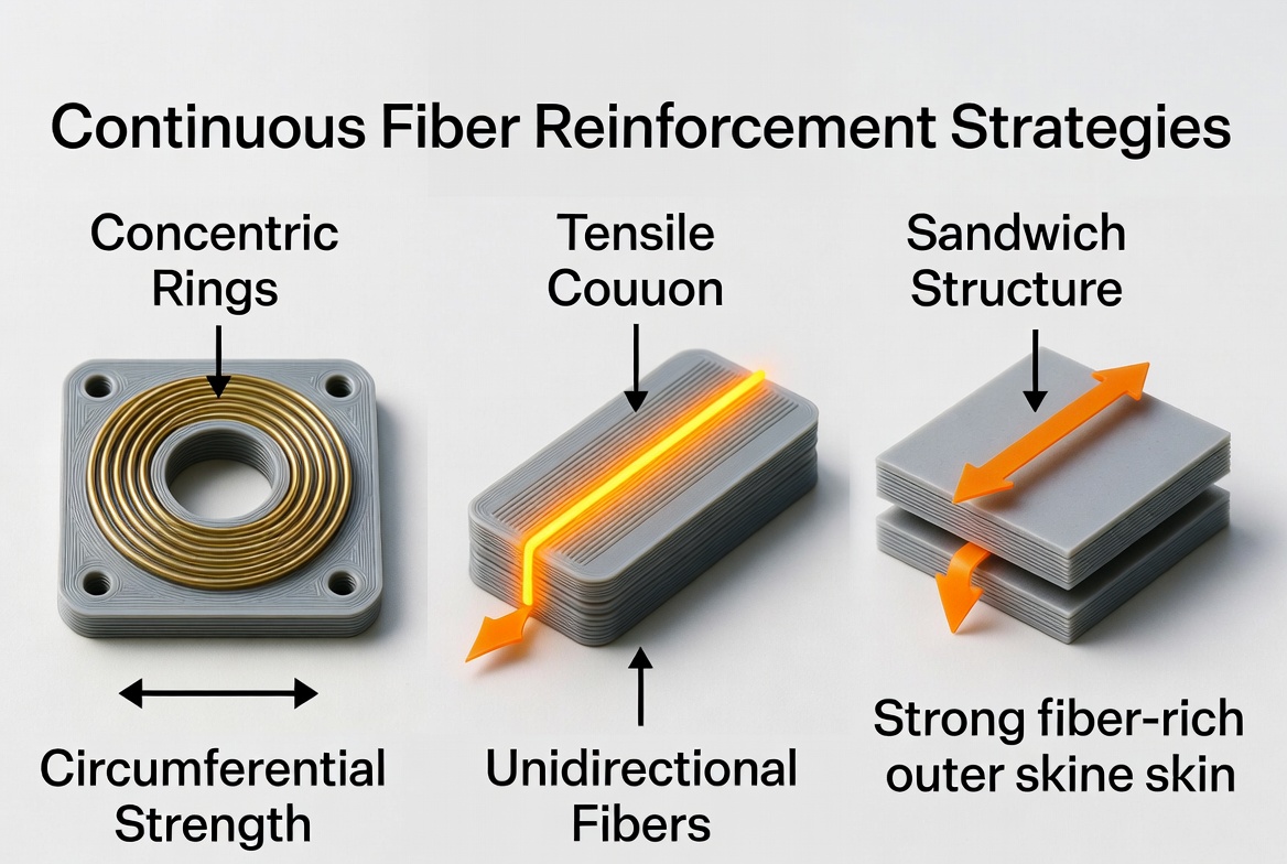 Continuous Fiber Orientation Strategy Diagram