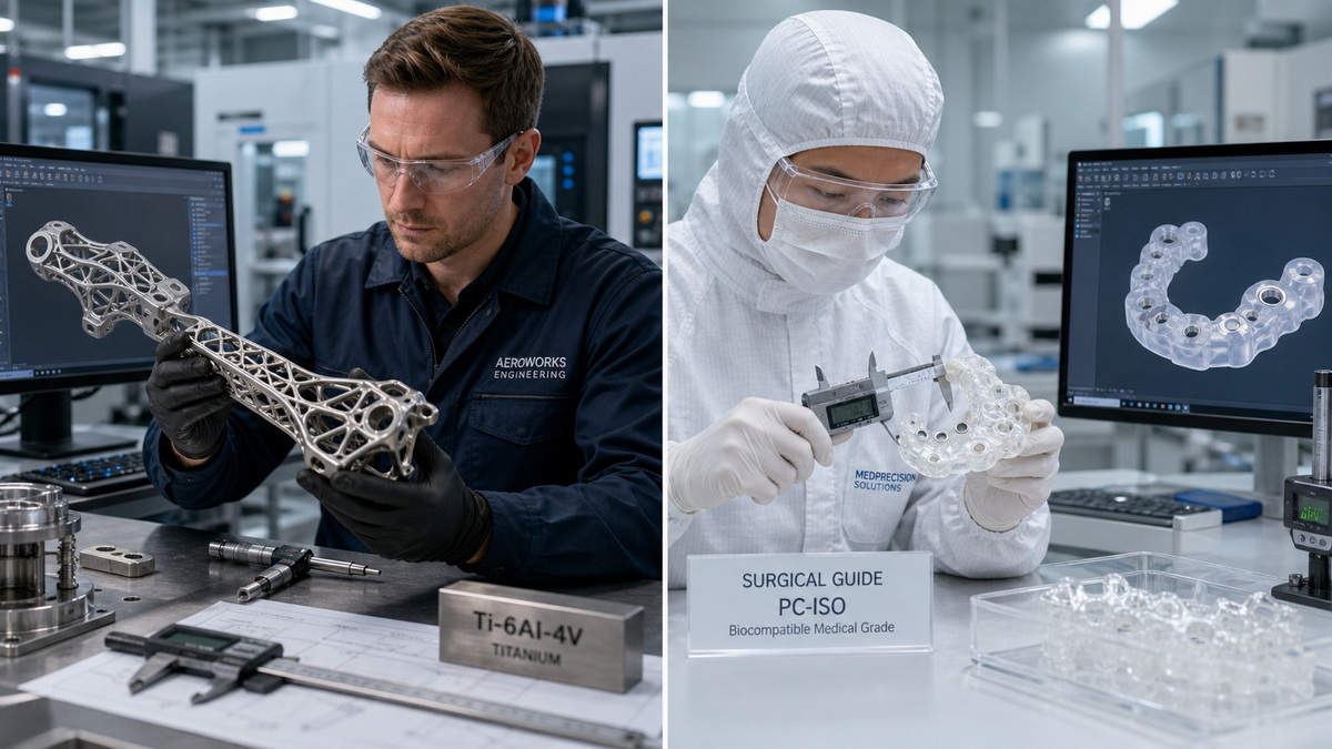Aerospace Medical Manufacturing 3D Printing Applications