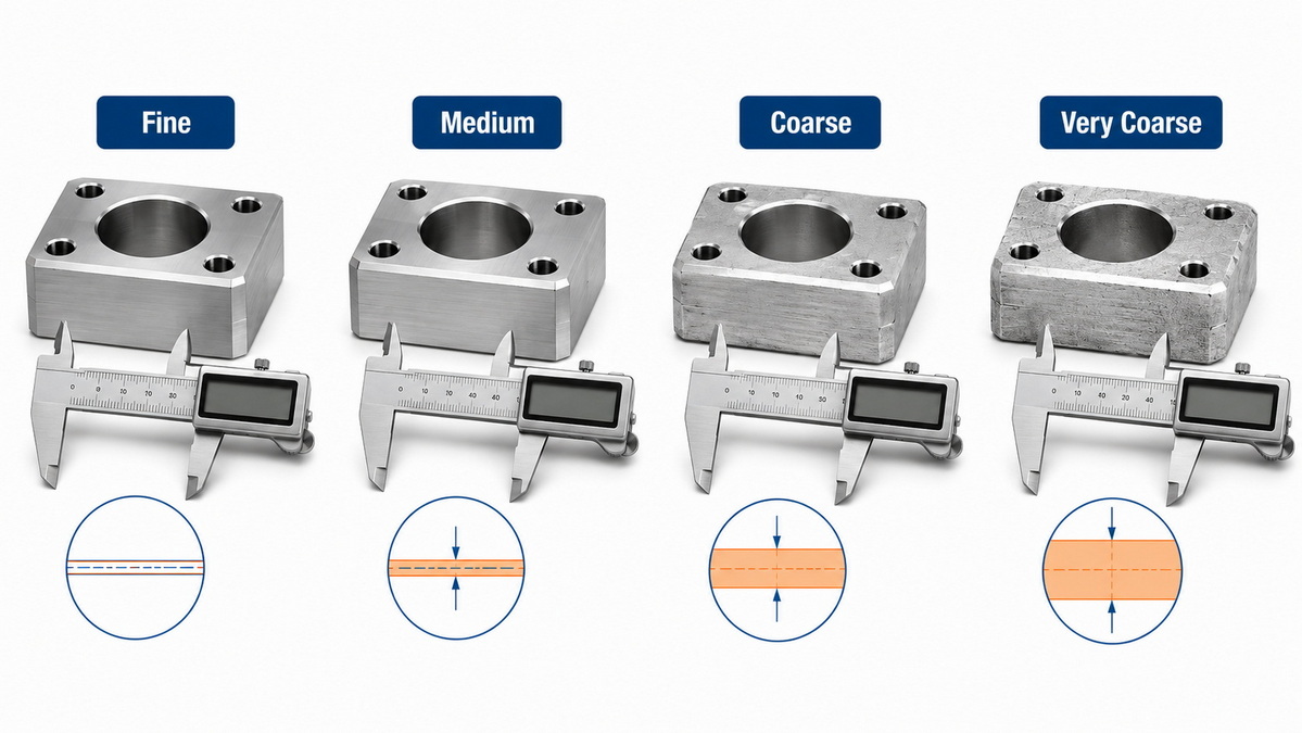ISO 2768 Tolerance Classes Comparison