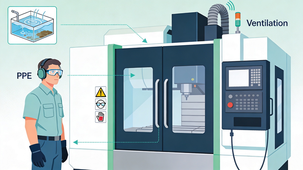 CNC Coolant Safety In Shop