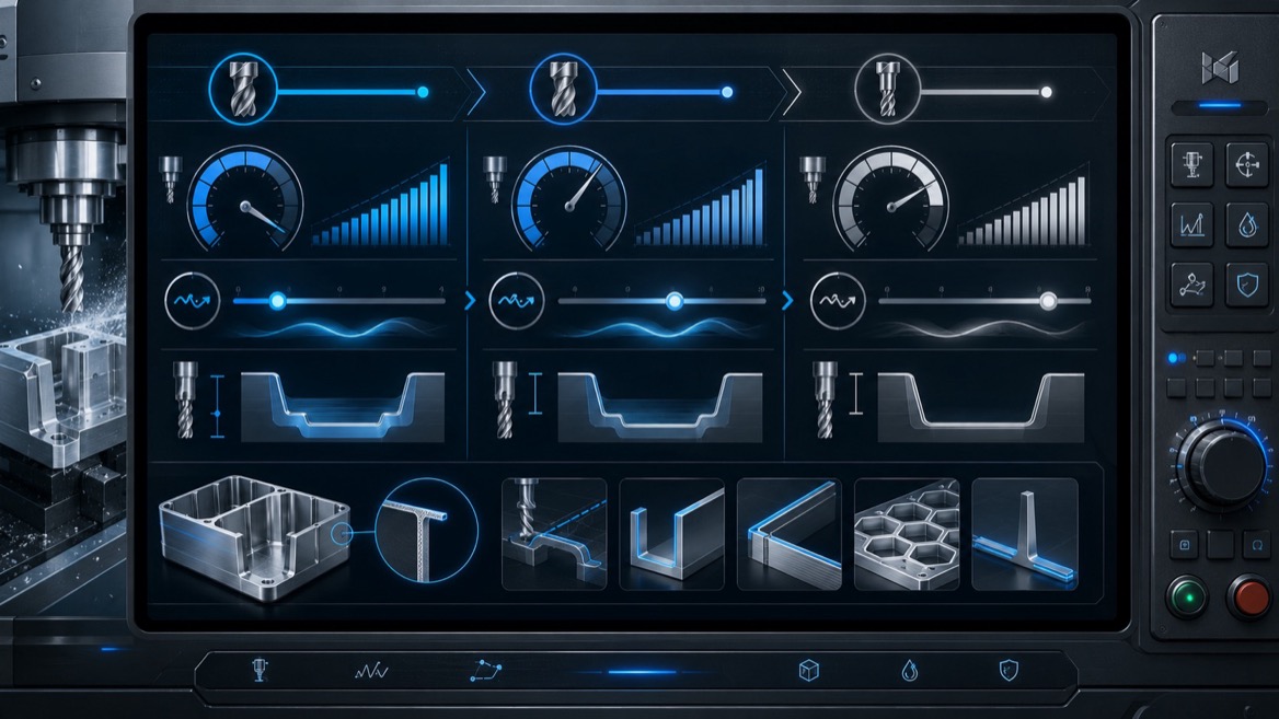 CNC Parameters Dashboard For Aluminum