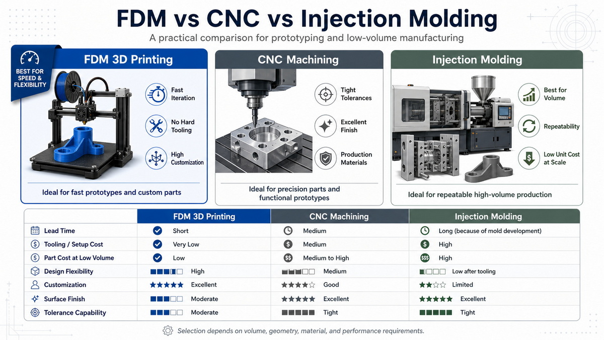 FDM Versus Traditional Manufacturing