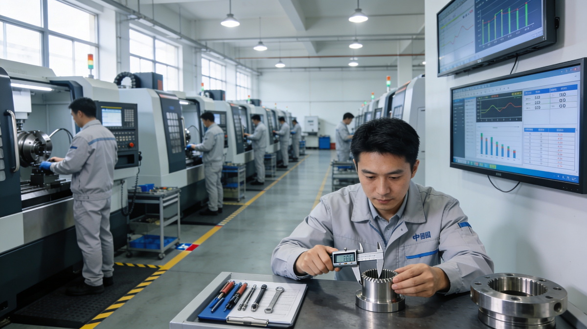 China Precision CNC Workshop And Quality Control