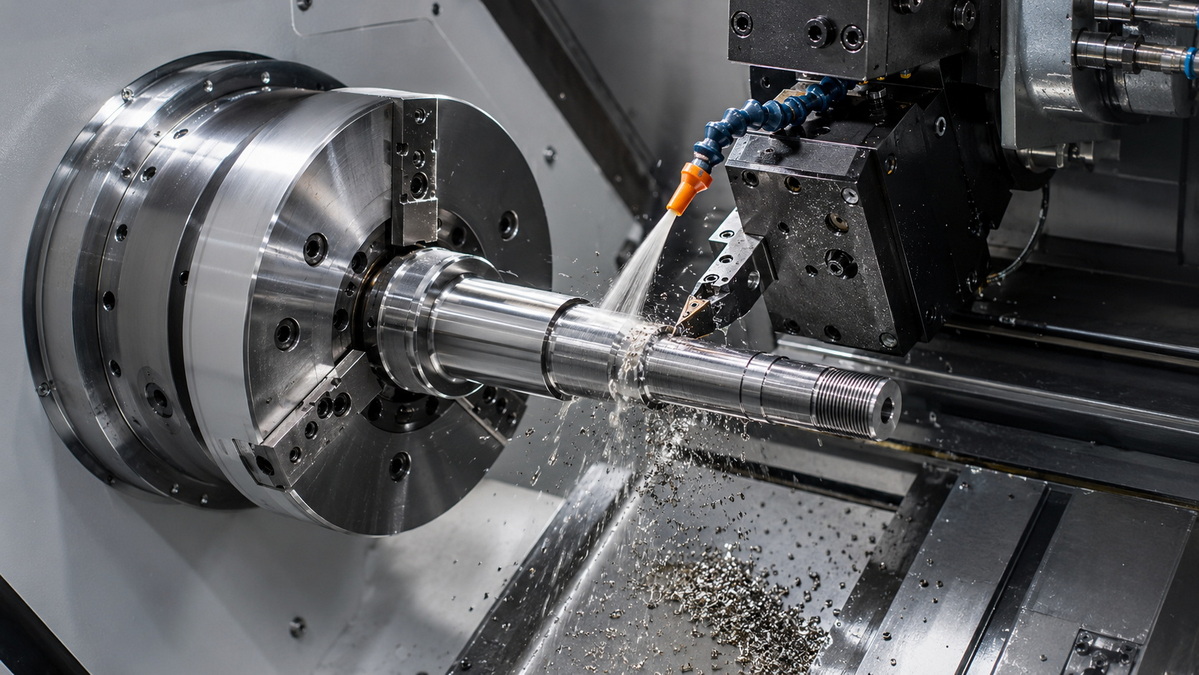 CNC Turning Process In Action