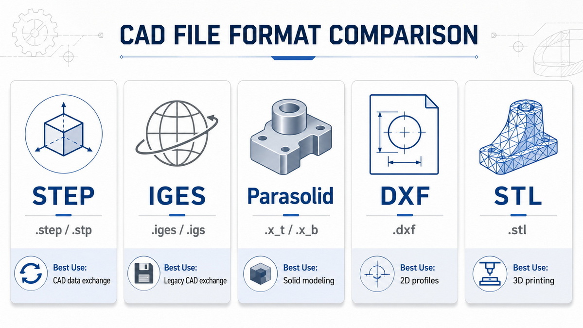 CAD File Format Comparison