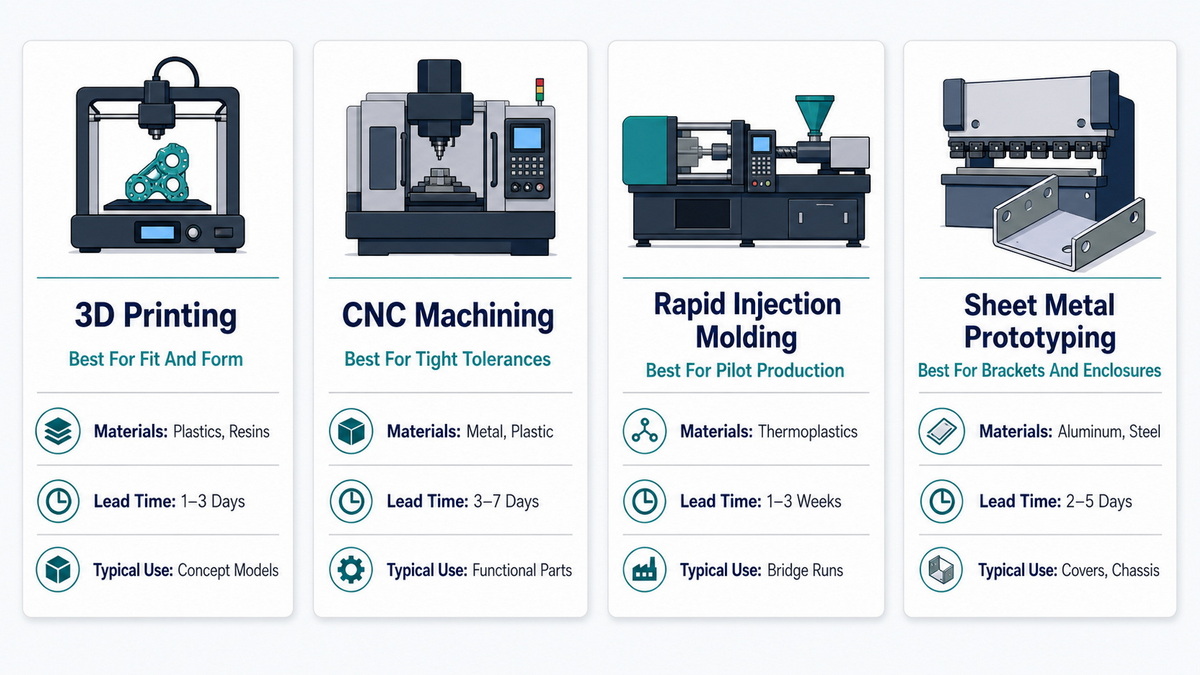 Rapid Prototyping Processes Comparison