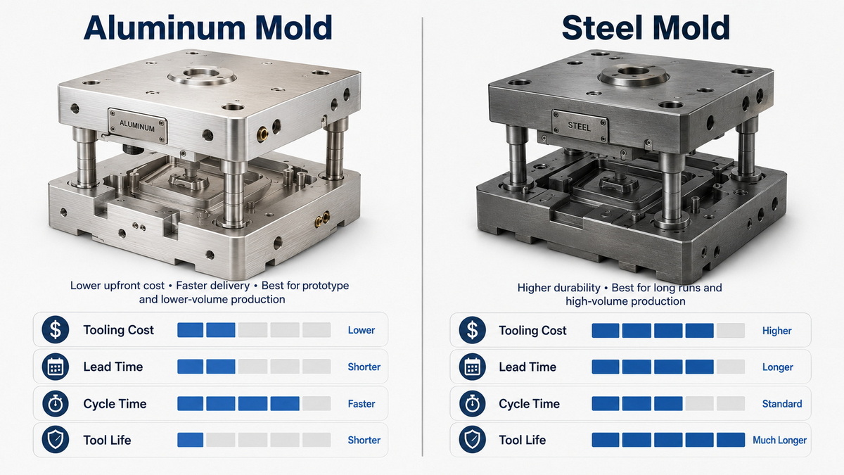 Aluminum Vs Steel Mold Comparison