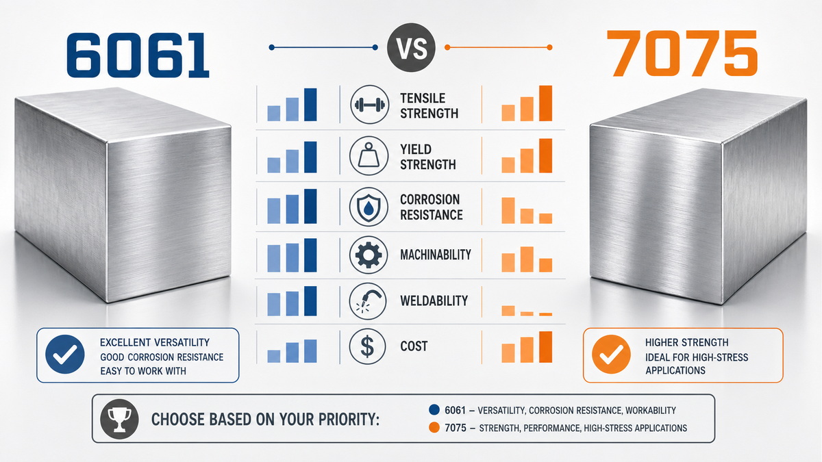 Aluminum 6061 Vs 7075: How I Help Customers Choose The Right Alloy for Real-World CNC Projects