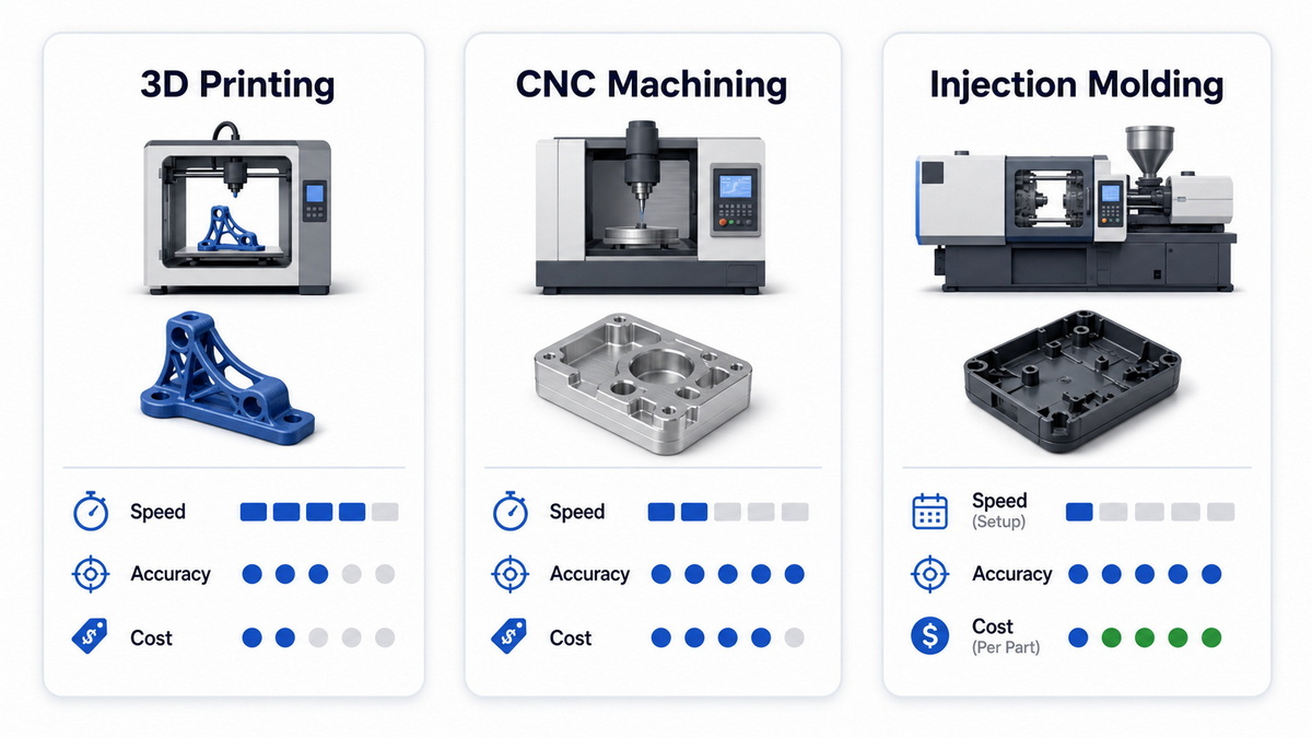 Plastic Prototyping Methods Comparison