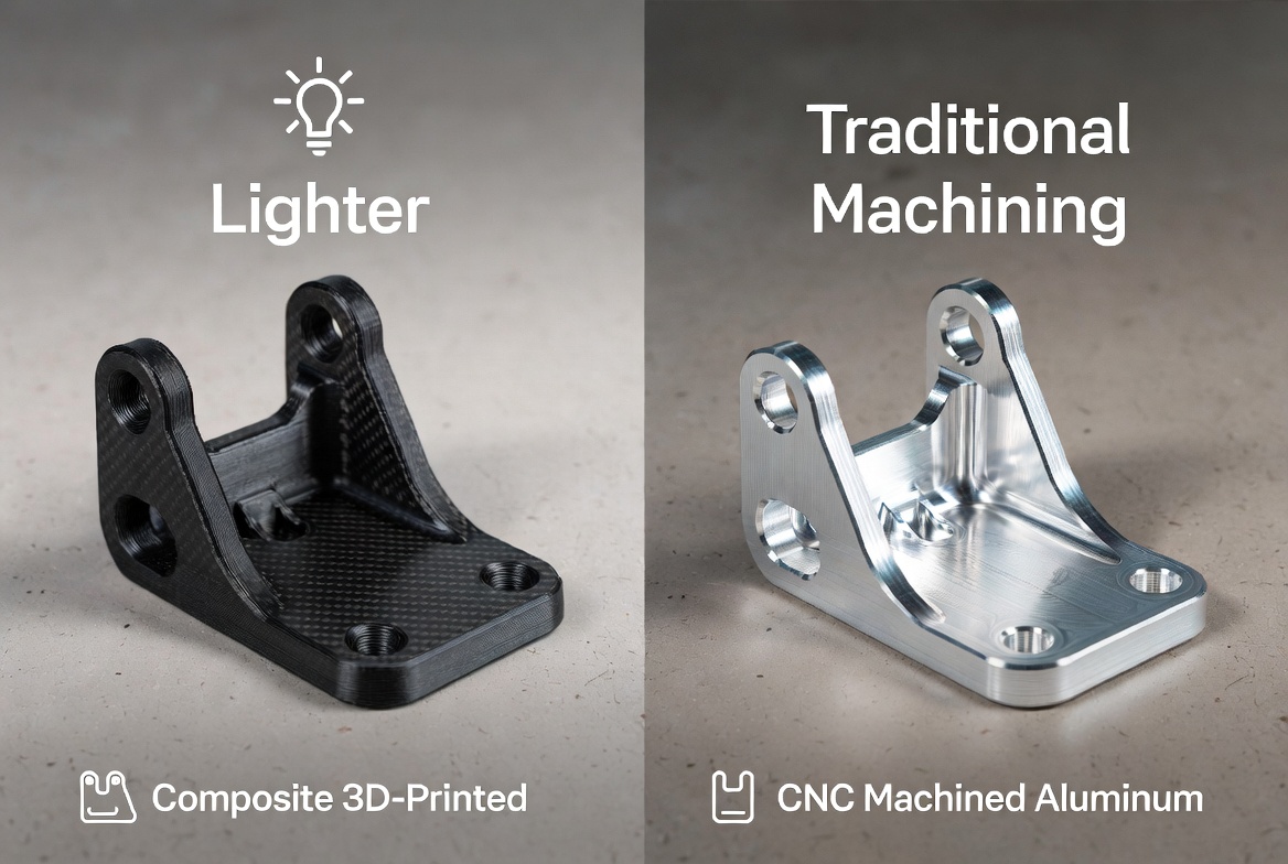 Carbon Fiber Bracket Versus Aluminum Bracket